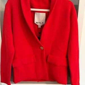 NVLT Women's Vibrant Red Blazer